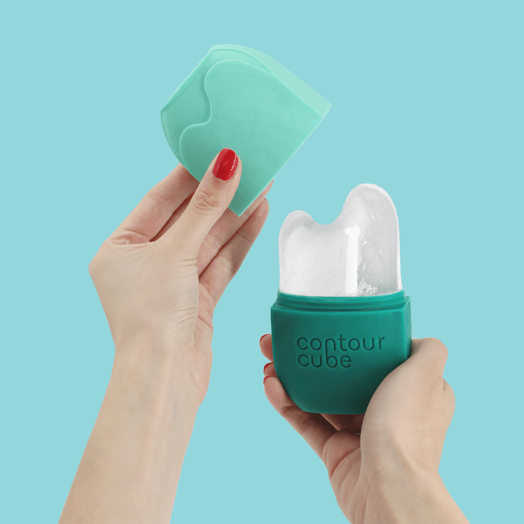 Controu Cube Skin Icing Tool | Contour Cube Ice Facial Tool | Pink Gua Cube Ice Gua Sha